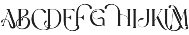 Akson Regular otf (400) Font UPPERCASE