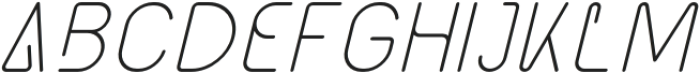 Aktual Italic otf (400) Font UPPERCASE