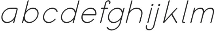 Aktual Italic otf (400) Font LOWERCASE