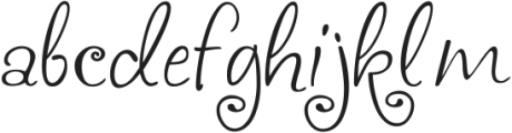 akaFrivolity Regular ttf (400) Font LOWERCASE