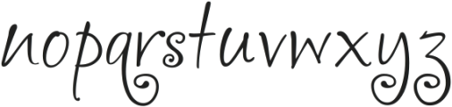 akaFrivolity Regular ttf (400) Font LOWERCASE