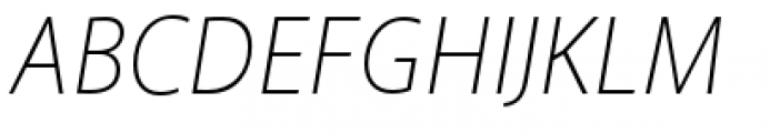 Akagi Pro Extra Light Italic Font UPPERCASE