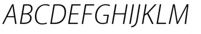 Akagi Pro Light Italic Font UPPERCASE