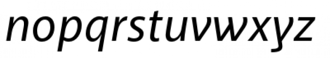 Akagi Pro Medium Italic Font LOWERCASE