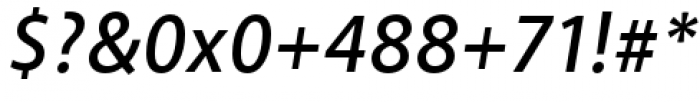 Akagi Pro Semibold Italic Font OTHER CHARS