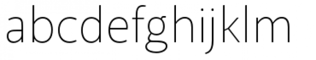 Akagi Pro Thin Font LOWERCASE