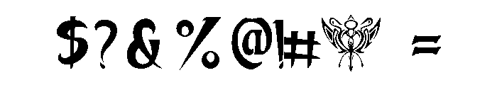 AKUMA Font OTHER CHARS