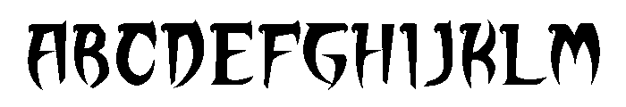 AKUMA Font UPPERCASE