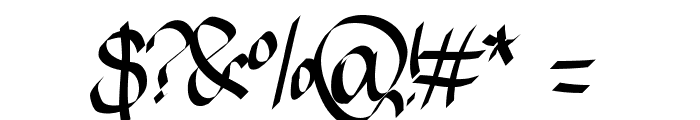 Aka-AcidGR-AlmostGothic Font OTHER CHARS