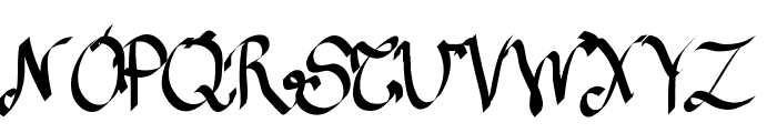 Aka-AcidGR-AlmostGothic Font UPPERCASE