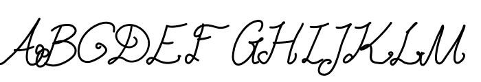 Aka-AcidGR-Calligram Font UPPERCASE