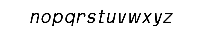Akasha Italic Font LOWERCASE