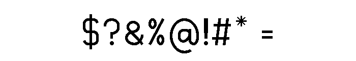 Akasha Regular Font OTHER CHARS