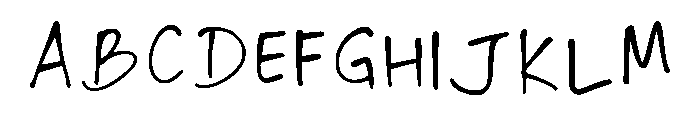 Akc Handwriting Font Regular Font UPPERCASE