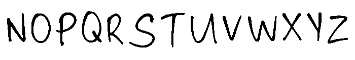 Akc Handwriting Font Regular Font UPPERCASE