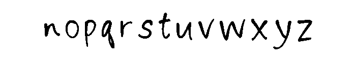 Akc Handwriting Font Regular Font LOWERCASE
