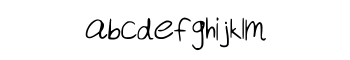 Akeylah__s_Handwriting Font LOWERCASE
