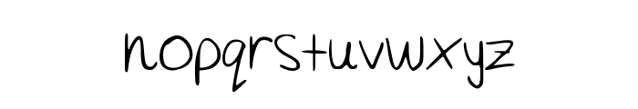 Akeylah__s_Handwriting Font LOWERCASE