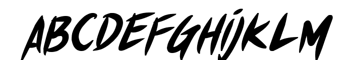 Akiba Punx 2 Bold Italic Font LOWERCASE
