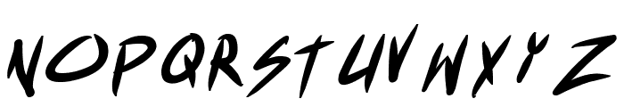Akiba Punx Bold Italic Font LOWERCASE