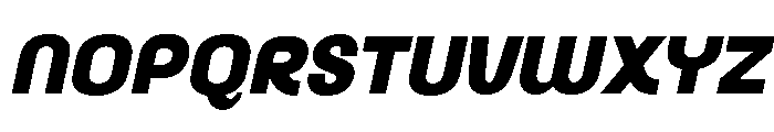 AkuinaPersonaluse-BlackSlant Font UPPERCASE