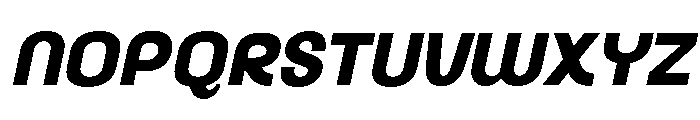 AkuinaPersonaluse-ExtBdSlant Font UPPERCASE