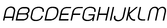 AkuinaPersonaluse-ExtLtSlant Font UPPERCASE