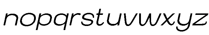 AkuinaPersonaluse-ExtLtSlant Font LOWERCASE