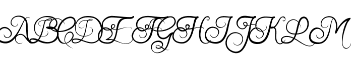 Akurapoppo Luxury Handwritten Font UPPERCASE