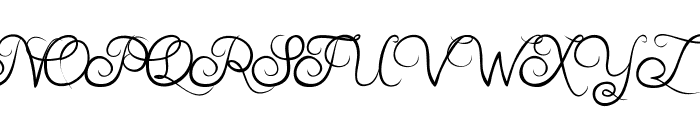 Akurapoppo Luxury Handwritten Font UPPERCASE