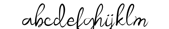 Akurapoppo Luxury Handwritten Font LOWERCASE