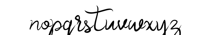Akurapoppo Luxury Handwritten Font LOWERCASE