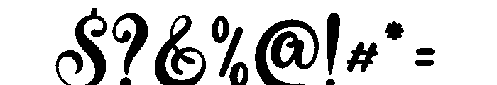 Akward Silly Font OTHER CHARS