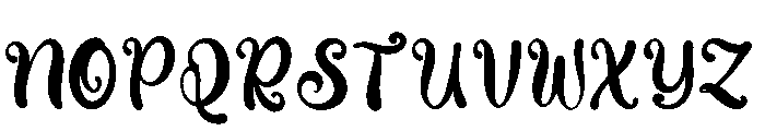 Akward Silly Font UPPERCASE