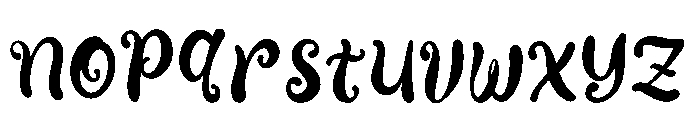 Akward Silly Font LOWERCASE