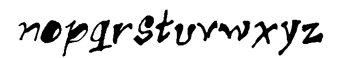 ak__s_funky_trunky Font LOWERCASE