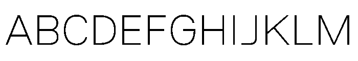 Akt 100 Font UPPERCASE