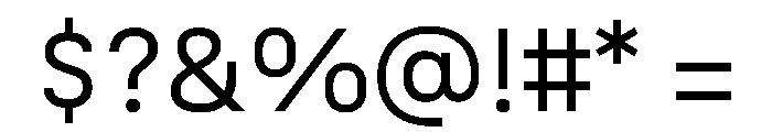 Akt 300 Font OTHER CHARS