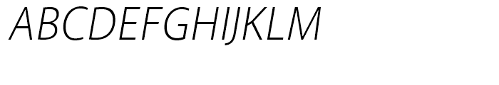 Akagi Pro Light Italic Font UPPERCASE