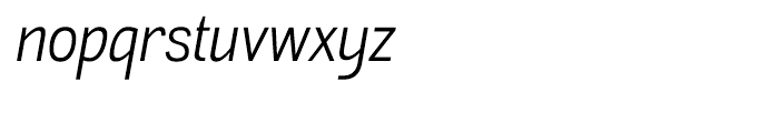 Akazan Book Italic Font LOWERCASE
