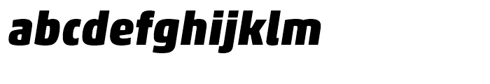 Akko Black Italic Font LOWERCASE