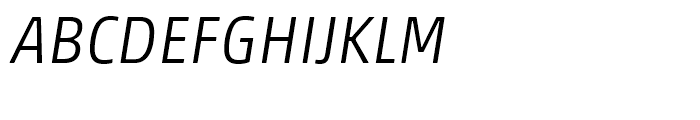 Akko Light Italic Font UPPERCASE