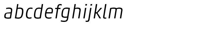 Akko Light Italic Font LOWERCASE