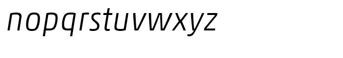 Akko Light Italic Font LOWERCASE