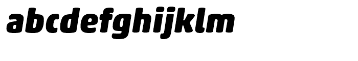 Akko Rounded Black Italic Font LOWERCASE
