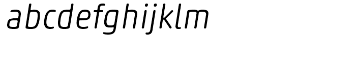 Akko Rounded Light Italic Font LOWERCASE