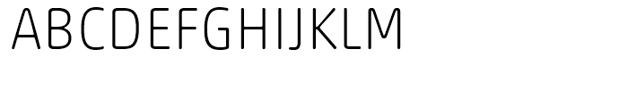 Akko Rounded Thin Font UPPERCASE