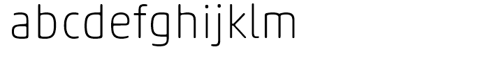 Akko Rounded Thin Font LOWERCASE