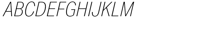 Aktiv Grotesk Condensed Thin Italic Font UPPERCASE