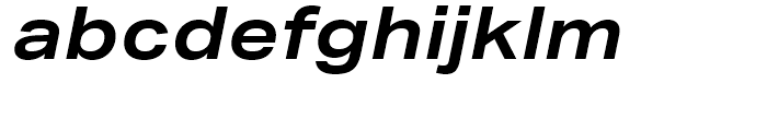 Aktiv Grotesk Extended Bold Italic Font LOWERCASE